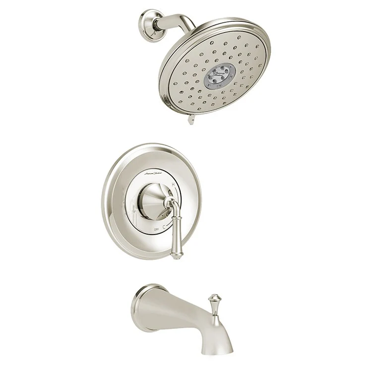 Delancey Pressure Balance Tub/Shower Valve Trim with Cartridge and Water-Saving Shower Head - Frankwebs