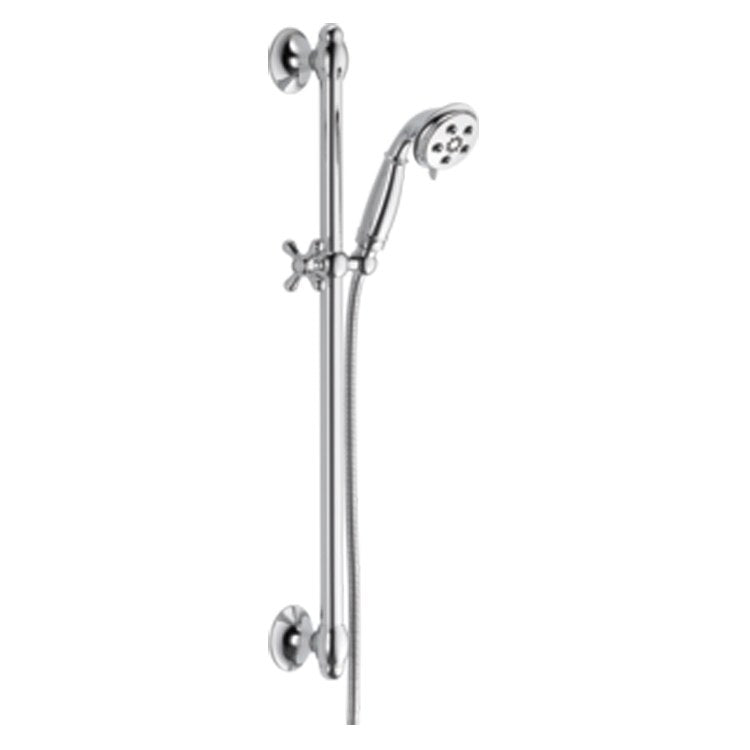 Traditional H2Okinetic Three-Function Handshower with Slide Bar - Frankwebs