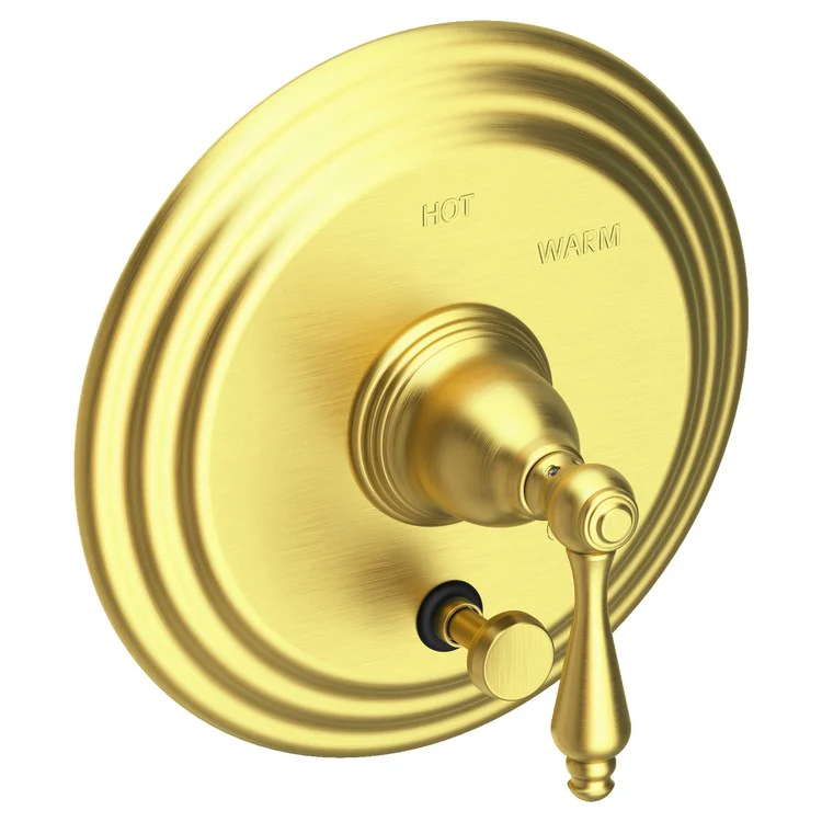 Seaport Pressure Balance Tub/Shower Valve Trim Only with Lever Handle - French Gold PVD - Frankwebs