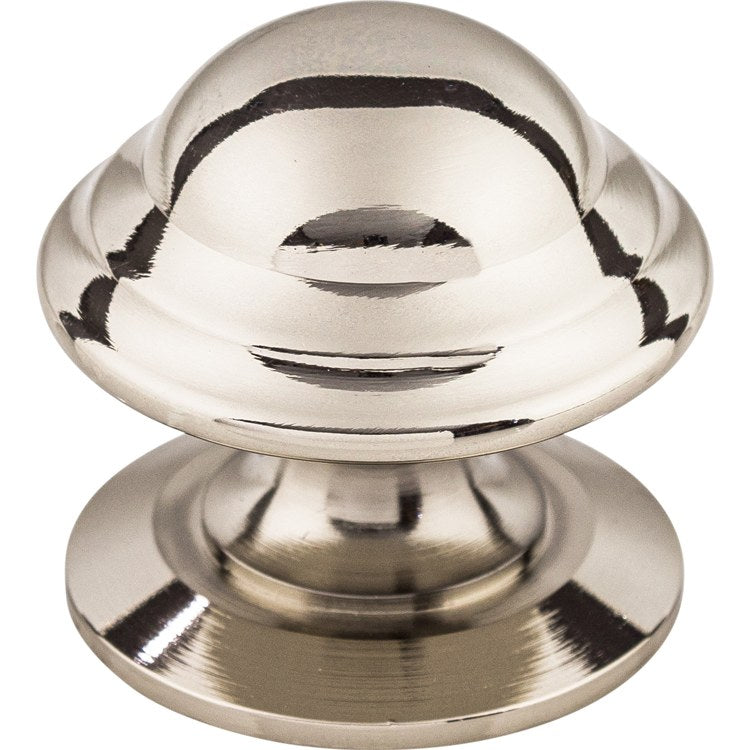 Knob Asbury Empress Round Polished Nickel Zinc Alloy 1-3/8 x 1-3/8 x 1-1/4 Inch 1-1/4 Inch - Frankwebs