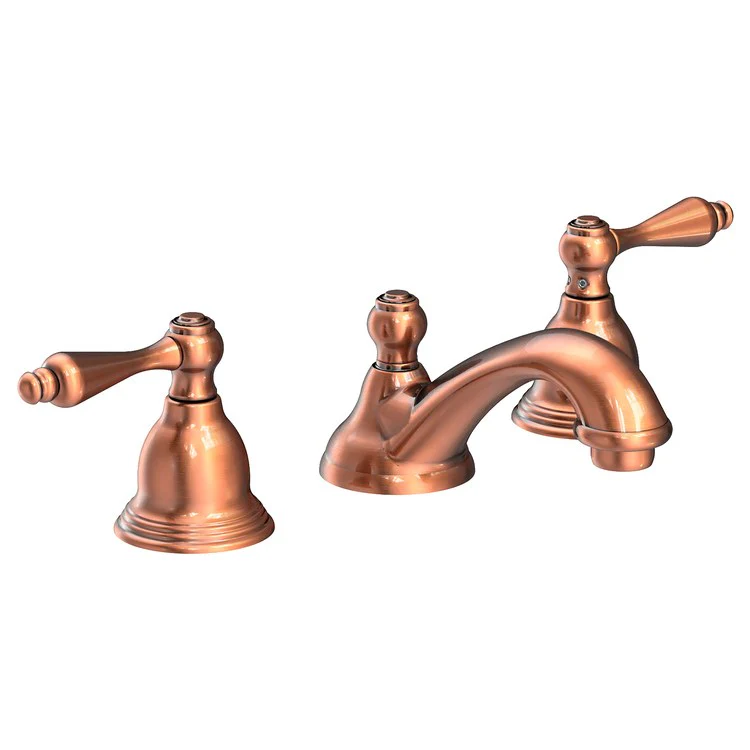 Seaport Two Handle Widespread Bathroom Faucet with Drain - Aged Brass - Frankwebs