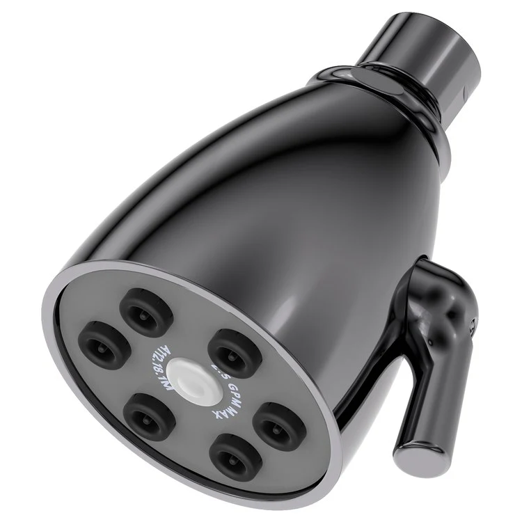 Single-Function Six-Jet Showerhead - Midnight Chrome - Frankwebs