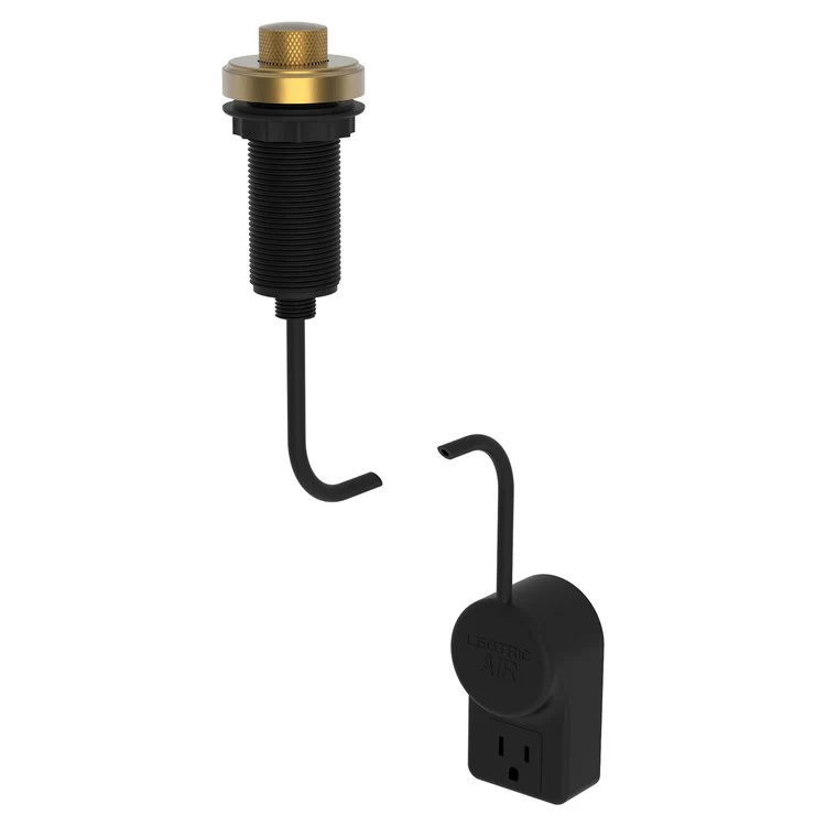 Air Activation Switch Muncy Disposer with Power Adapter Polished Gold PVD Brass - Frankwebs