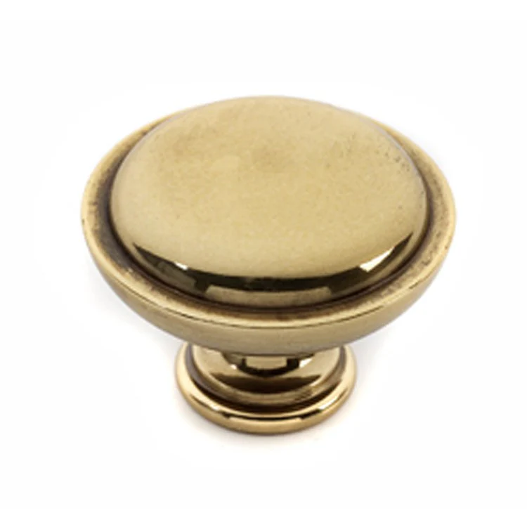 Knob IV Collection Round Polished Nickel Brass 1-1/4 Inch 1 Inch 5/8 Inch - Frankwebs