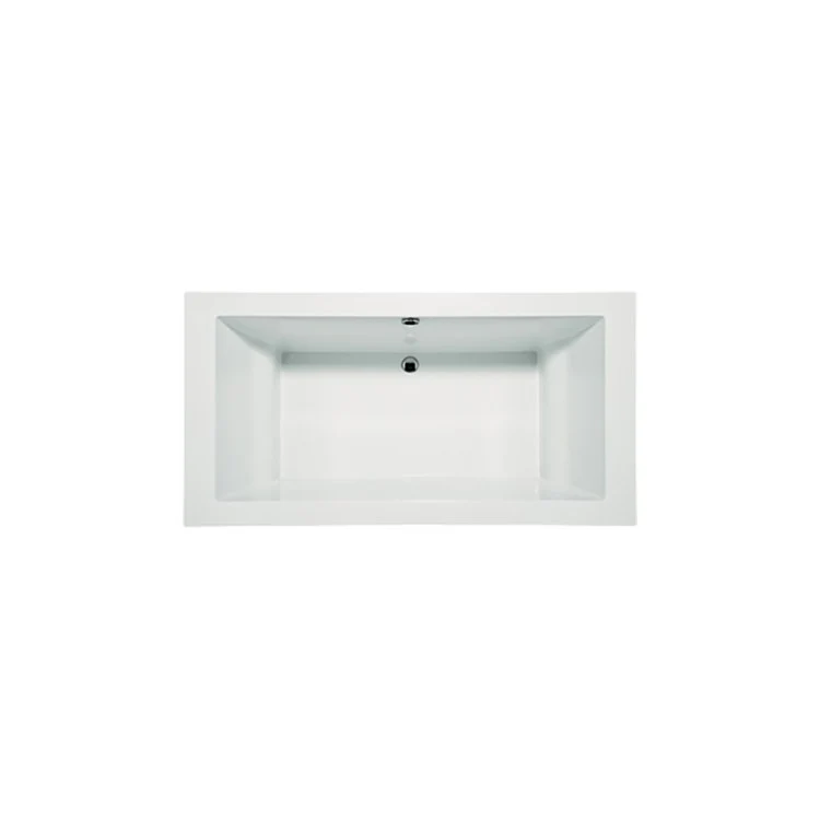 Soaking Tub Designer Collection Lacey 63 x 28 Inch Drop-In Tub Only End White Acrylic - Frankwebs
