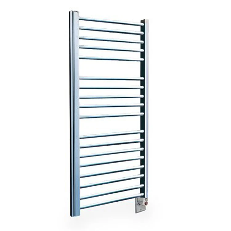 Towel Warmer Avonmore Electric Wall Mount Straight D Shape 24-1/8 Inch Chrome - Frankwebs