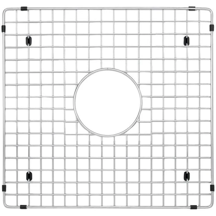 Sink Grid Precis Center Drain Stainless Steel for 60/40 Small Bowl Low Divide Sink 13-13/16 Inch - Frankwebs