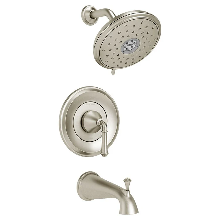 Delancey Pressure Balance Tub/Shower Valve Trim with Cartridge and Water-Saving Shower Head - Frankwebs