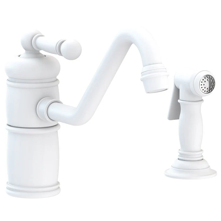 Kitchen Faucet Nadya 1 Lever ADA Antique Nickel Pull Out Sidespray Spout Height 5-11/16 Inch Spout Reach 9-11/16 Inch 1.8 Gallons per Minute - Frankwebs