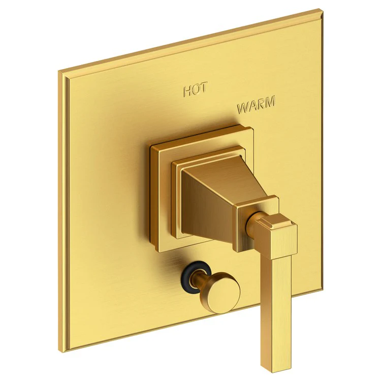 Pressure Balance Valve Trim Malvina Square with Diverter 1 Lever Antique Copper ADA Depth 4 Inch - Frankwebs