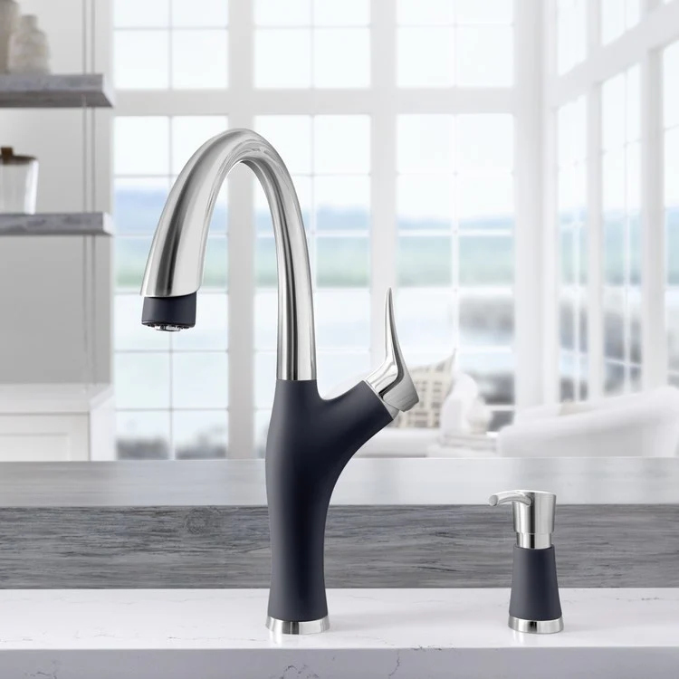 Artona Single Handle Pull Down Kitchen Faucet 1.5 GPM - Frankwebs