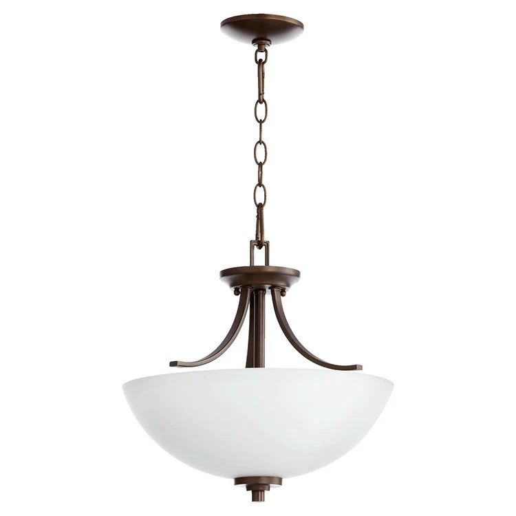Reyes Three-Light Convertible Semi-Flush Mount Ceiling Fixture/Pendant - Frankwebs