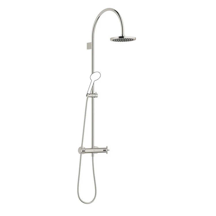 Shower Set TARA Exposed with Thermostat Less Handshower 1 Cross Platinum 1.8 Gallons per Minute - Frankwebs