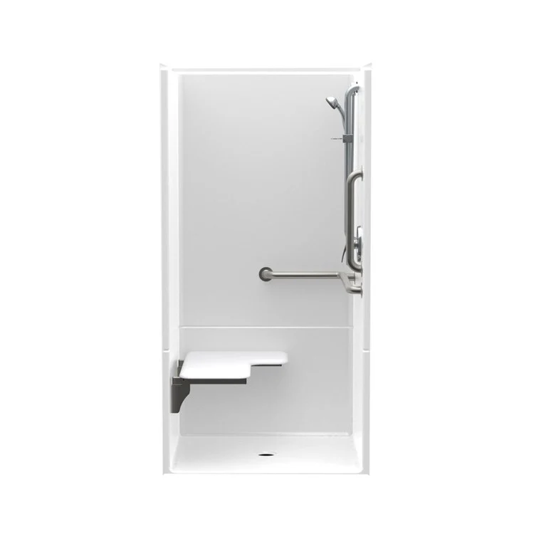 Shower Module 36x36 Inch Center Drain White ADA - Frankwebs