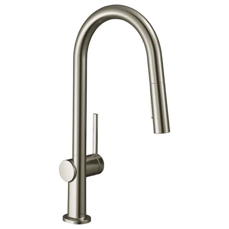 Kitchen Faucet Talis N 1 Lever ADA Steel Optic Pull Down 2 Function High Arc A-Style 360 Degree Swivel 1.75 Gallons per Minute - Frankwebs