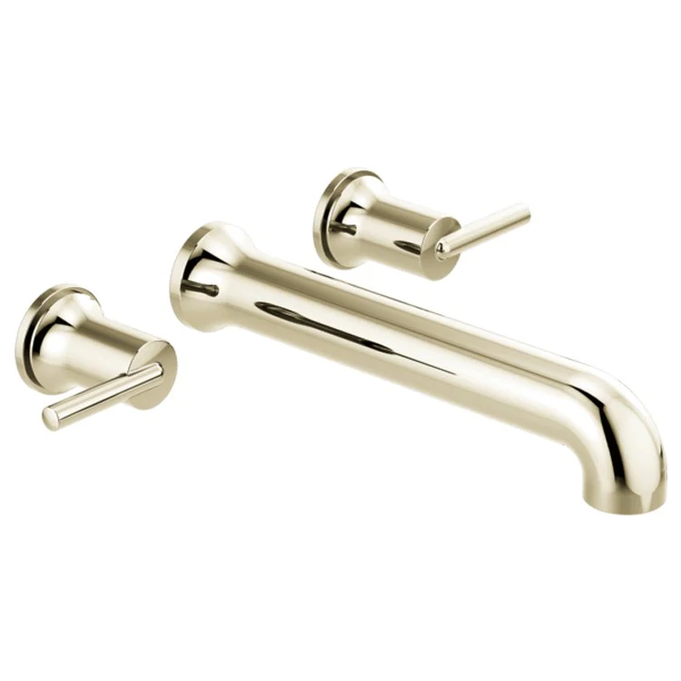Tub Filler Trim Trinsic Wall Mount 2 Lever Matte Black ADA 8 to 16 Inch Spread - Frankwebs
