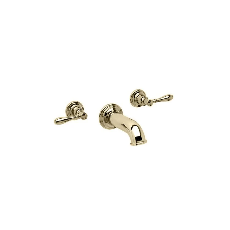 Tub Filler Ithaca Wall Mount 2 Lever ADA Stainless Steel PVD - Frankwebs