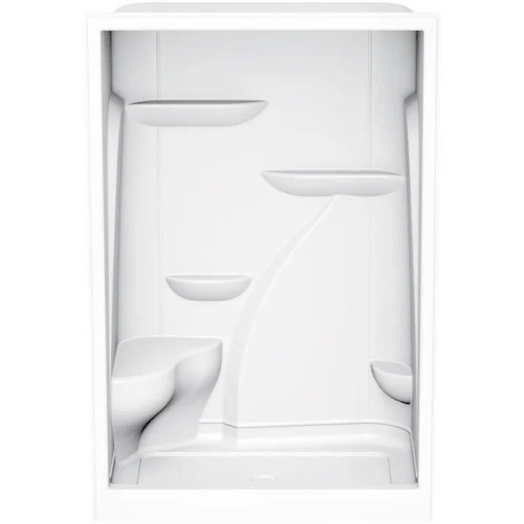 Shower Module 60 x 36 x 90 Inch Acrylic White 1 Pieces Right Hand Seat - Frankwebs